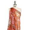 Pink, Orange and Green Vivid Traditions Silk Chiffon - Spiral | Mood Fabrics