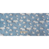 Blue, White and Black Floral Shadows Silk Tulle - Full | Mood Fabrics
