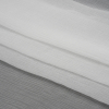 Famous Australian Designer White Crinkled Silk Chiffon - Folded | Mood Fabrics