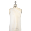 Famous Australian Designer White Crinkled Silk Chiffon - Spiral | Mood Fabrics