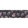 Famous Australian Designer Charcoal, Pink and Green Floral Stretch Polyester Jersey - Full | Mood Fabrics