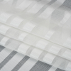 Famous Australian Designer White Sheer Stripes Polyester Woven - Folded | Mood Fabrics