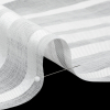 Famous Australian Designer White Sheer Stripes Polyester Woven - Detail | Mood Fabrics