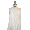 Famous Australian Designer White Sheer Stripes Polyester Woven - Spiral | Mood Fabrics