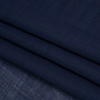 Famous Australian Designer Navy Lightweight Ramie Woven - Folded | Mood Fabrics