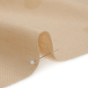Famous Australian Designer Ecru and Beige Polka Dot Basketweave Linen and Cotton Suiting - Detail | Mood Fabrics
