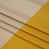 Famous Australian Designer Yellow, Beige and Metallic Gold Double Face Stretch Polyester Tricot - Folded | Mood Fabrics