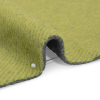 Italian Kiwi and Gray Brushed Wool Blend Double Cloth Twill Coating - Detail | Mood Fabrics