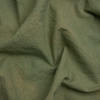 Olive Mottled Wrinkled Lightweight Cotton Canvas | Mood Fabrics