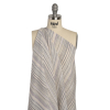 Famous Australian Designer Lilac, Mint and Beige Barcode Stripes Lightweight Linen and Cotton Woven - Spiral | Mood Fabrics