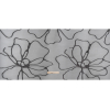 Metallic Black Flower Lines Luxury Burnout Brocade - Full | Mood Fabrics
