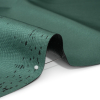 Sea Green and Metallic Black Striated Luxury Brocade - Detail | Mood Fabrics