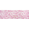 Pink and White Leaves Medium Weight Linen Woven - Full | Mood Fabrics