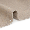 Beige and Cream Herringbone Brushed Wool Blend Twill Coating - Detail | Mood Fabrics