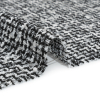 Black and White Acrylic and Polyester Boucle Tweed - Detail | Mood Fabrics