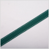5/8 Dark Green Stitched Grosgrain Ribbon | Mood Fabrics