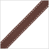 5/8 Brown Stitched Grosgrain Ribbon | Mood Fabrics