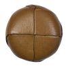 Natural Leather Shank Back Button - 54L/34mm | Mood Fabrics