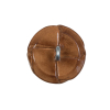 Lacquered Natural Leather Button - 36L/23mm - Detail | Mood Fabrics