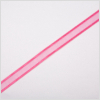 3/8 Shocking Pink Sheer Ribbon with Double Faced Satin Edge | Mood Fabrics