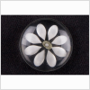 Clear White Plastic Button - 24L/15mm | Mood Fabrics