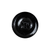 Black and Gold Knotted Glass Shank Back Button - 36L/23mm - Detail | Mood Fabrics