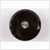 Black/Crystal Crystal Button - 36L/23mm | Mood Fabrics