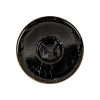 Black/Gold Glass Button - 42L/27mm - Detail | Mood Fabrics