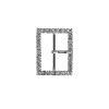 Swarovski Crystal and Silver Rectangular Rhinestone Buckle - 1.125 x 1.5 | Mood Fabrics