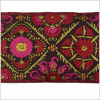 1.5 Garnet/Fuchsia/Black French Jacquard Ribbon - Detail | Mood Fabrics