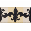 1.5 Cream/Black French Jacquard Ribbon - Detail | Mood Fabrics
