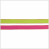 Hot Pink/Green Reversible Ribbon | Mood Fabrics