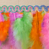 Multicolor Feather Fringe - Detail | Mood Fabrics