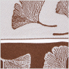 Brown/Egg Shell French Jacquard Ribbon - Detail | Mood Fabrics