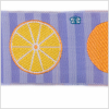 Orange/Lavender French Jacquard Ribbon - Detail | Mood Fabrics
