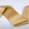 3.75 Gold Double Face French Satin Ribbon | Mood Fabrics