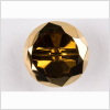 Gold Glass Button - 14L/9mm | Mood Fabrics