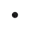 Black Glass Button - 12L/7.5mm - Detail | Mood Fabrics
