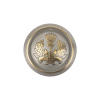 Gray Brass Metal Blazer Button - 36L/23mm | Mood Fabrics