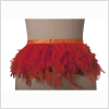Orange Turkey Feather - Full | Mood Fabrics