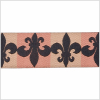 1 Rust Combo/Black French Jacquard Ribbon - Detail | Mood Fabrics