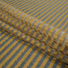 British Gold Striped Organza Drapery Sheers - Folded | Mood Fabrics