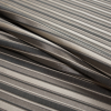 British Ebony Shadow Striped Brocade - Folded | Mood Fabrics