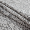 British Platinum Floral Wrinkled Drapery Fabric - Folded | Mood Fabrics