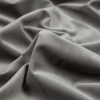 British Gray Ultra Soft Polyester Velvet - Detail | Mood Fabrics