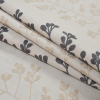 British Imported Steel Foliage Embroidered Woven - Folded | Mood Fabrics