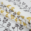British Imported Mimosa Foliage Embroidered Woven - Folded | Mood Fabrics