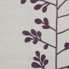 British Imported Berry Foliage Embroidered Woven - Detail | Mood Fabrics