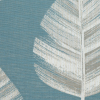 British Imported Teal Leafy Jacquard - Detail | Mood Fabrics