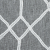 British Imported Steel Canvas with Stitched Geometric Design - Detail | Mood Fabrics